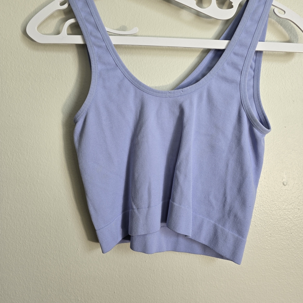 Colsie Light Purple Ribbed Top